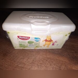 SEALED Huggies Baby Wipes Plastic Container with Winnie the Pooh Design